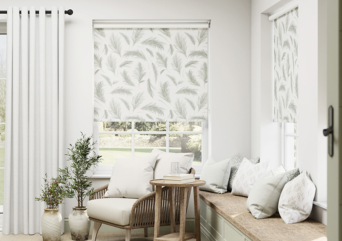 Cypress Drift (Blackout), Green Grove - Motorised Roller Blind - Image 3